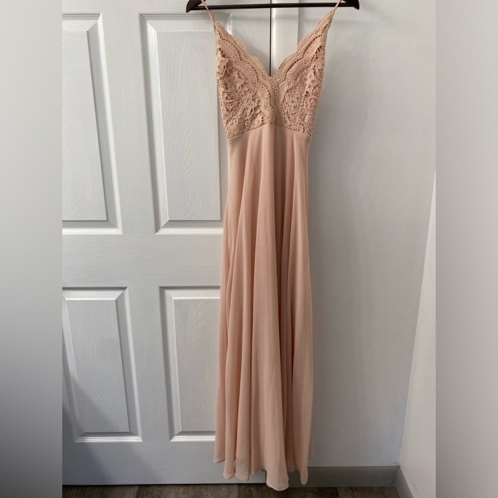 Dusty pink maxi dress
